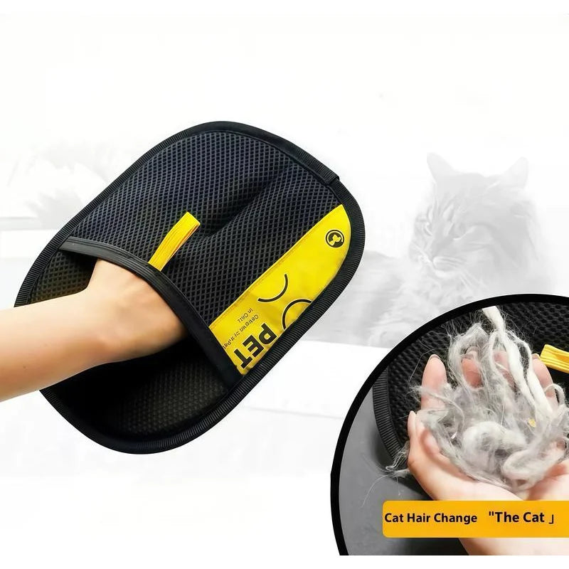 Gant de Massage & Toilettage pour Chien et Chat - Élimine les Poils Facilement